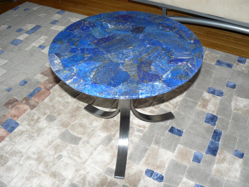 Guéridon - table basse - Lapis-Lazuli naturel