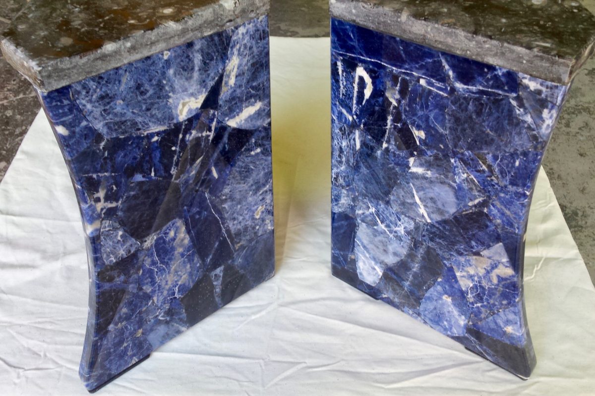 Sodalite table stands